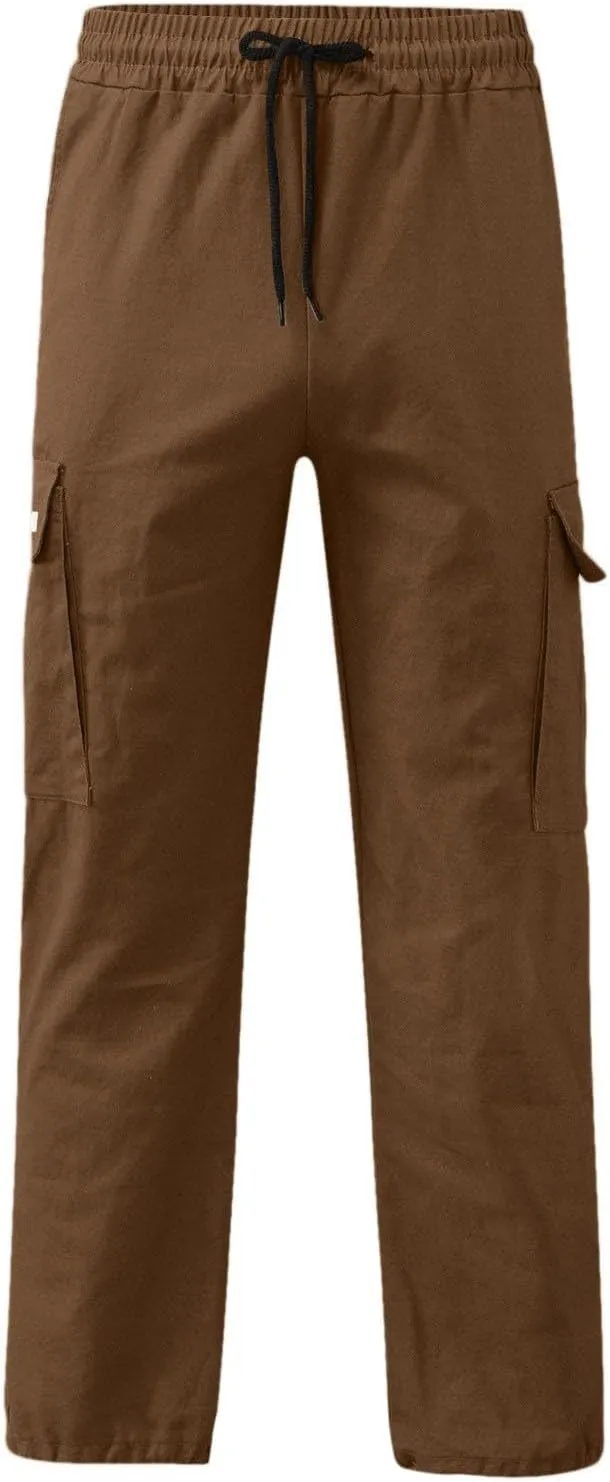 Men Outdoor Cargo Pant Lightweight Tactical Pant Hiking Jogger Classic Fit Multi Pockets Cargo Pants Hiking Pants