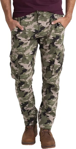 Mens Cargo Pants Workwear Camo Military Army 100% Cotton Trouser