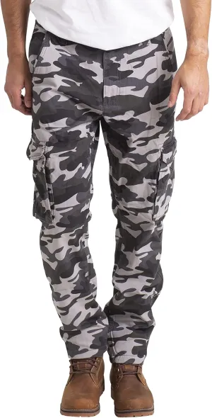 Mens Cargo Pants Workwear Camo Military Army 100% Cotton Trouser