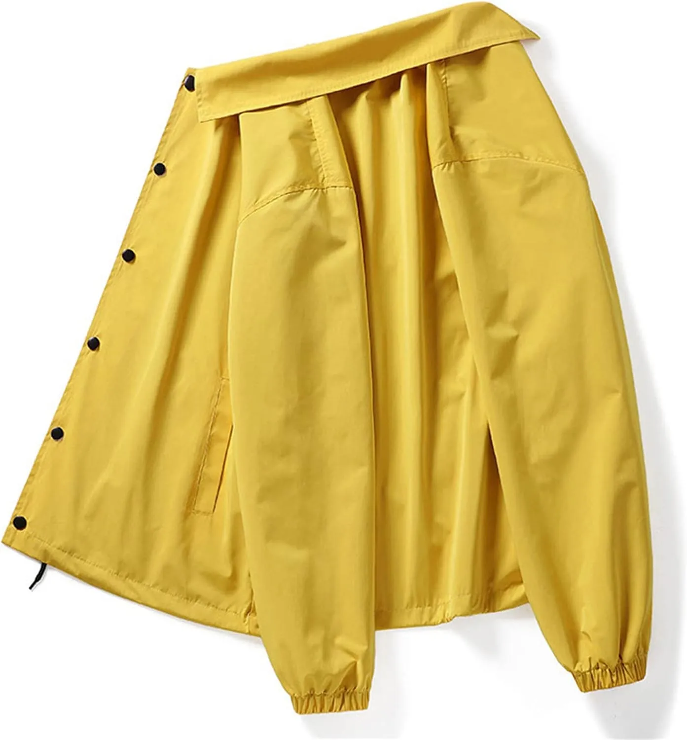 Men's Hiking Jacket Waterproof Outdoor Travel Raincoat Outwear Lightweight Windbreaker Lined Rain Jacket