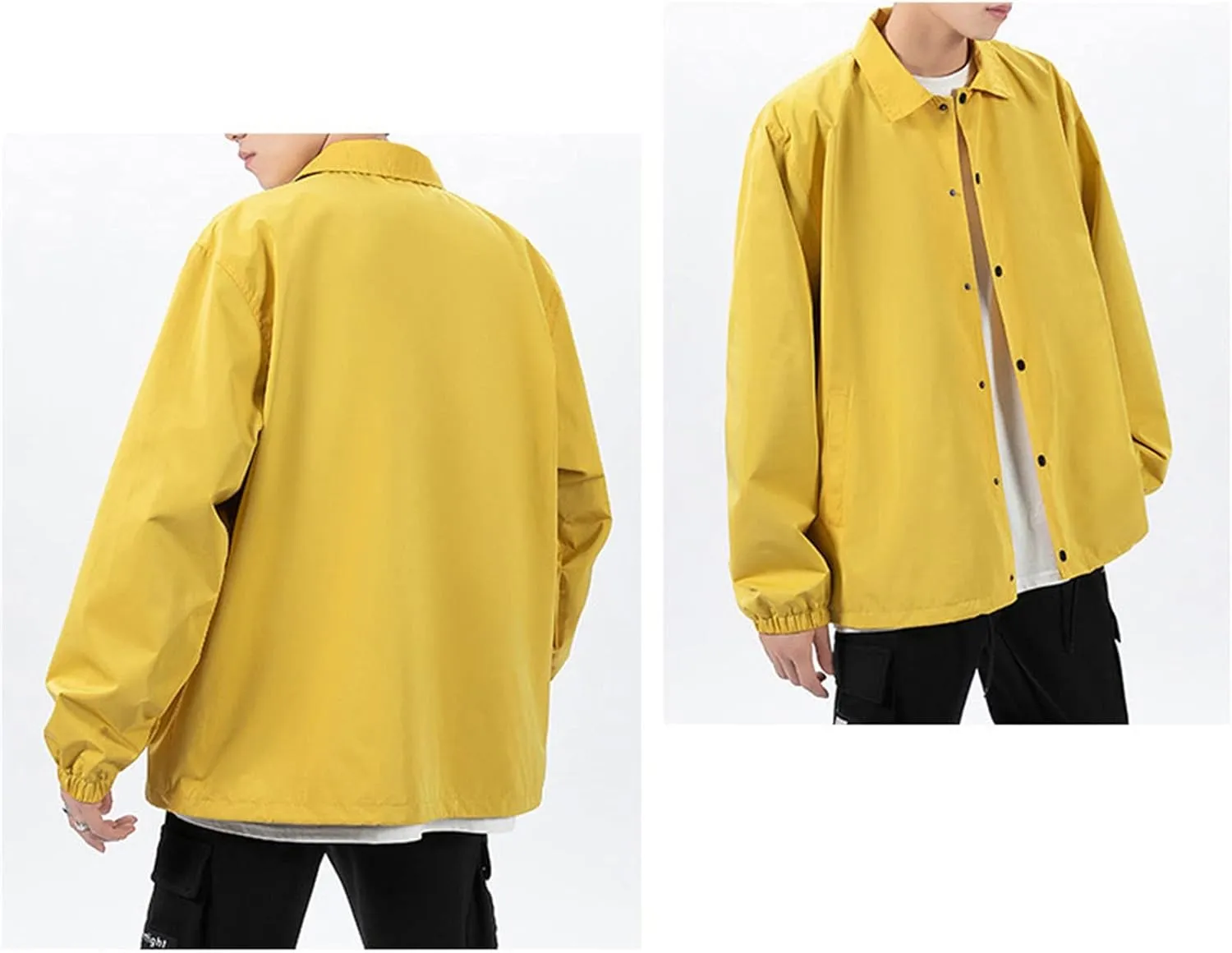 Men's Hiking Jacket Waterproof Outdoor Travel Raincoat Outwear Lightweight Windbreaker Lined Rain Jacket