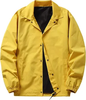 Men's Hiking Jacket Waterproof Outdoor Travel Raincoat Outwear Lightweight Windbreaker Lined Rain Jacket