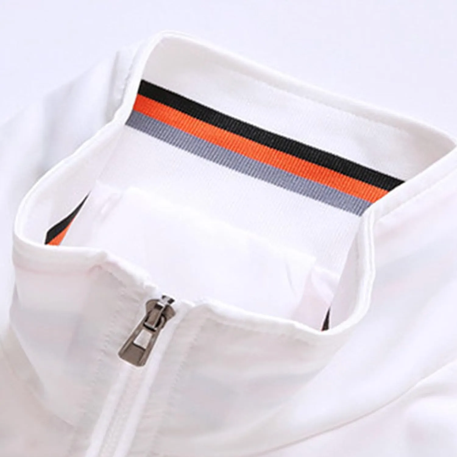 Men's Stand Collar Casual Bomber Jackets Full Zip Up Windproof Varsity Jacket Lightweight Sportwear Cardigan Coat