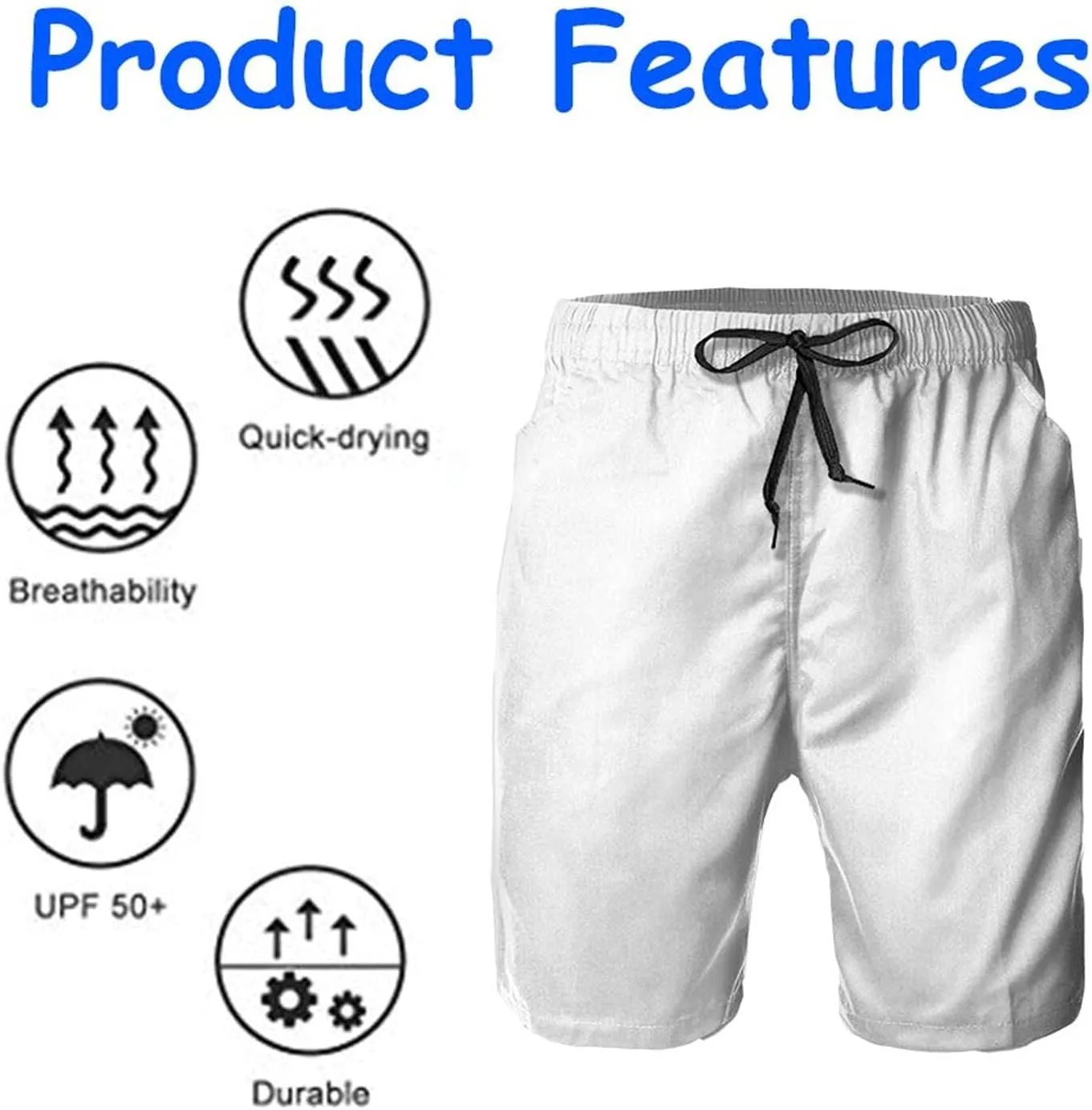 Men's Swim Trunks Quick Dry Board Shorts Swimming Trunks Beach Pants for Men