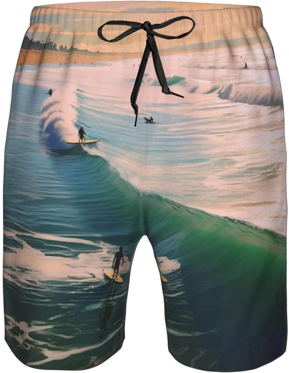 Mens Swim Trunks Quick Dry Board Shorts with Pocket Men Swim Shorts Beach Surf Beach Bathing Suits