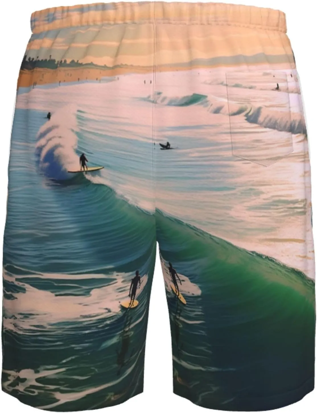 Mens Swim Trunks Quick Dry Board Shorts with Pocket Men Swim Shorts Beach Surf Beach Bathing Suits