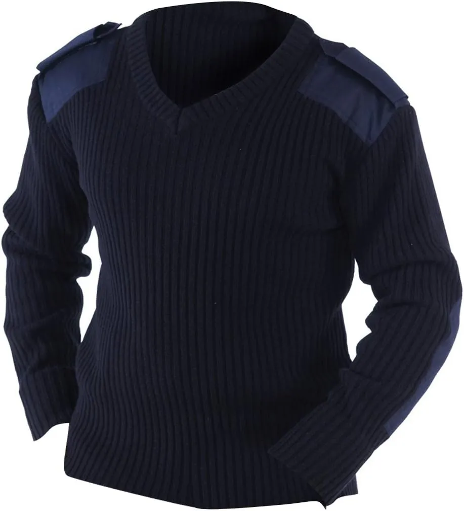 Mens V-Neck NATO Security Sweater/Workwear