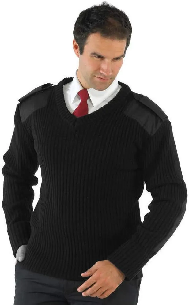 Mens V-Neck NATO Security Sweater/Workwear