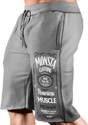 Men's Workout (Always Train Reckless) Gym Shorts (A:WT/BK)
