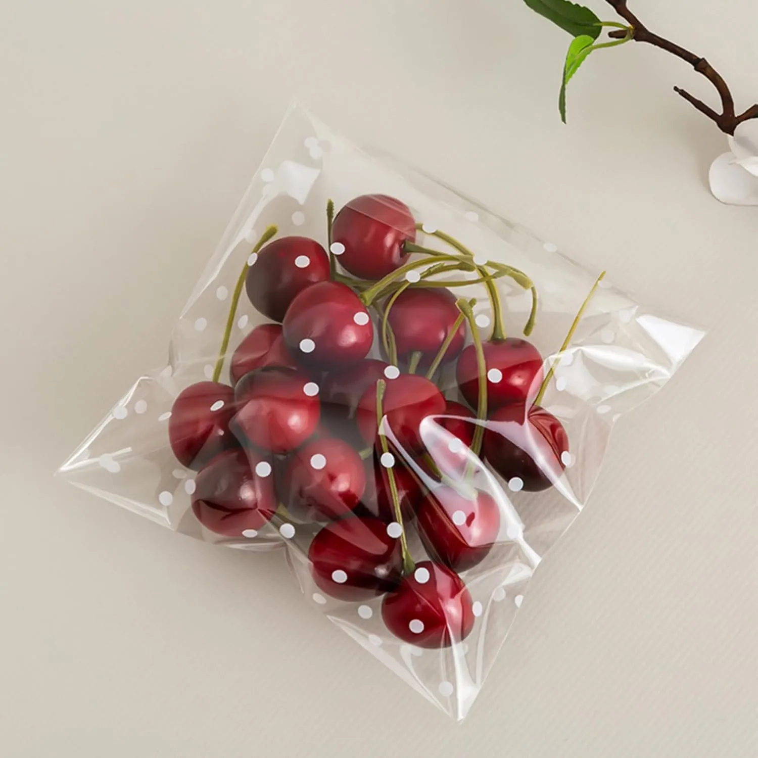 Morepack Self Sealing Cellophane Bags,200 Pcs Clear Cookie Bags Resealable Cellophane Bag for Packaging Bakery,Favors, (5.5"x5.5")