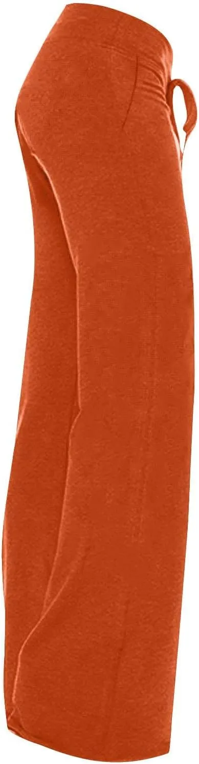 Mzkdieey Women's Wide Leg Yoga Pants Casual Drawstring Sweatpants Baggy Comfy Lounge Pants Pajama Bottoms with Pockets