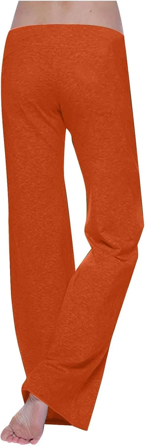 Mzkdieey Women's Wide Leg Yoga Pants Casual Drawstring Sweatpants Baggy Comfy Lounge Pants Pajama Bottoms with Pockets