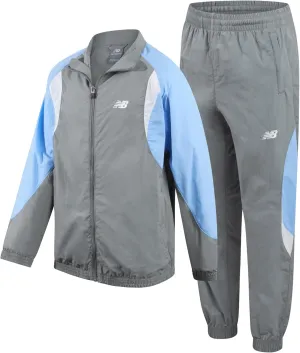 New Balance Boys' Tracksuit Set - 2 Piece Athletic Woven Track Jacket and Jogger Sweatpants Set for Boys (Sizes: 8-20)