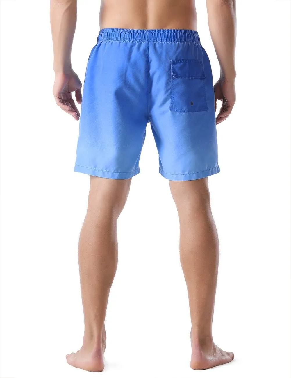 Nonwe Men's Swim Trunks Beachwear Outdoor Quick Dry Retro Soft Washed Drawstring Board Short