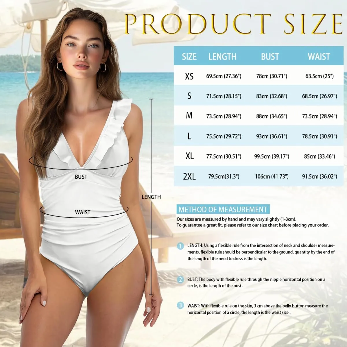 One Piece Bathing Suit for Older Women Tummy Control Ruffled V Neck Swimsuits for Women Flower Butterfly