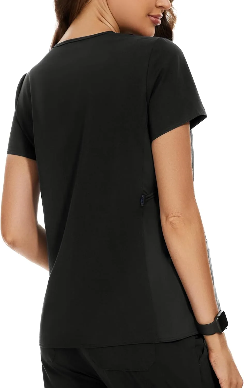 PACBREEZE Women's Maternity Scrub Top/Shirt V-Neck Workwear Medical Pregnancy Scrub Clothes, S-XXL