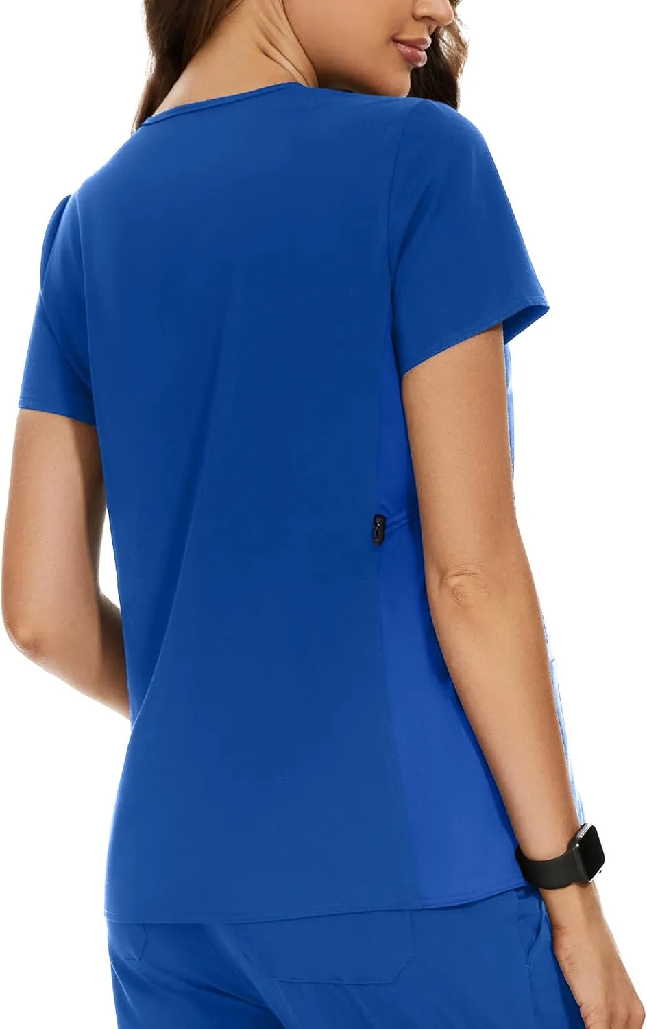 PACBREEZE Women's Maternity Scrub Top/Shirt V-Neck Workwear Medical Pregnancy Scrub Clothes, S-XXL