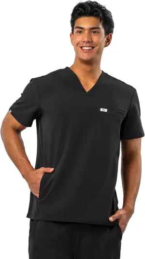 Peelz Peter 4-Pocket V-Neck Scrub Tops for Men - Soft Stretch Fabric Top, Men's Scrubs, Slim Fit