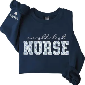 Personalized Nurse Sweatshirt, Custom Registered Nurse Shirt, RN Shirt, Nursing Gift, Gifts for Healthcare Worker