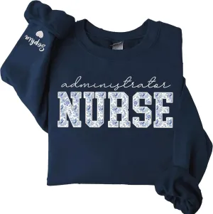 Personalized Nurse Sweatshirt, Custom Registered Nurse Shirt, RN Shirt, Nursing Gift, Gifts for Healthcare Worker