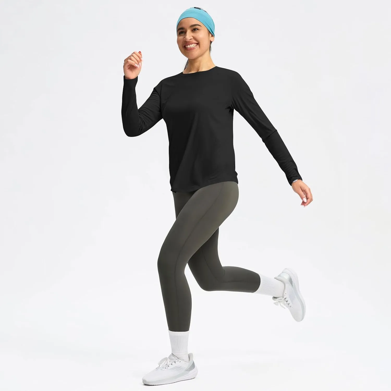 Rash Guard for Women UV Protection Long Sleeve Outdoor Sun Shirt UPF 50  SPF Hiking Shirt Quick Dry Athletic Swim Top