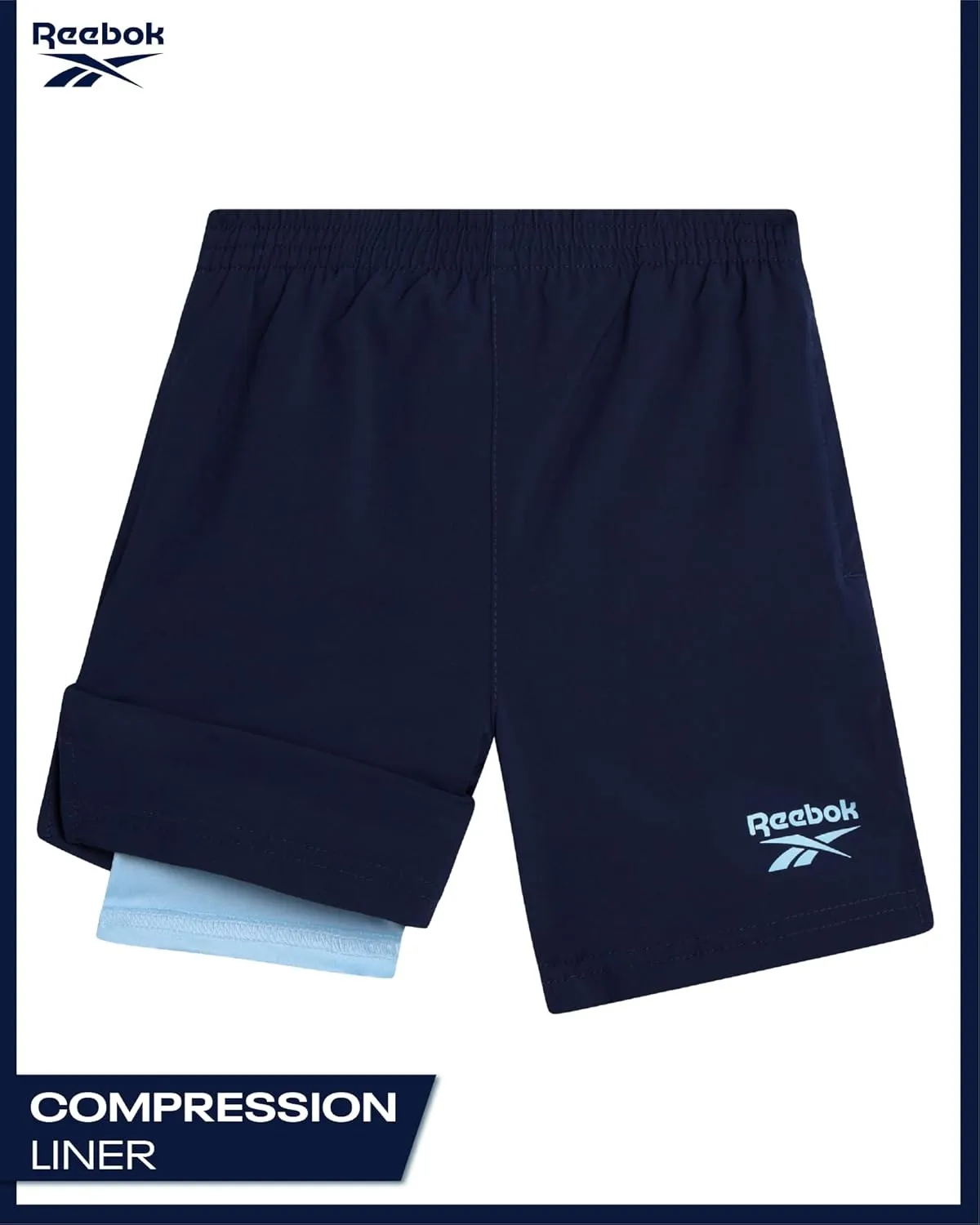 Reebok Toddler Boys Short Set - 2 Piece Summer Outfit with T-Shirt and Shorts - Activewear Clothes for Toddler & Little Boys