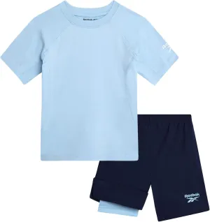 Reebok Toddler Boys Short Set - 2 Piece Summer Outfit with T-Shirt and Shorts - Activewear Clothes for Toddler & Little Boys