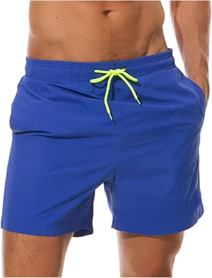 RTRDE Men's Board Shorts Swimming Trunk Quick Dry Shorts Summer Holiday Beach Shorts with Pockets Bathing Suit, M-4XL