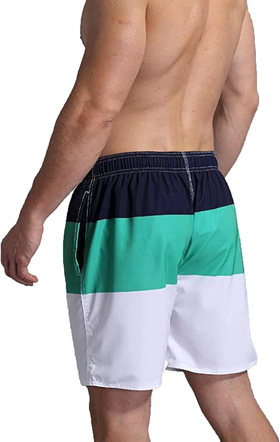 RTRDE Men's Swim Shorts Trunks Quick Dry Beach Shorts with Pockets Swimming, L-4XL