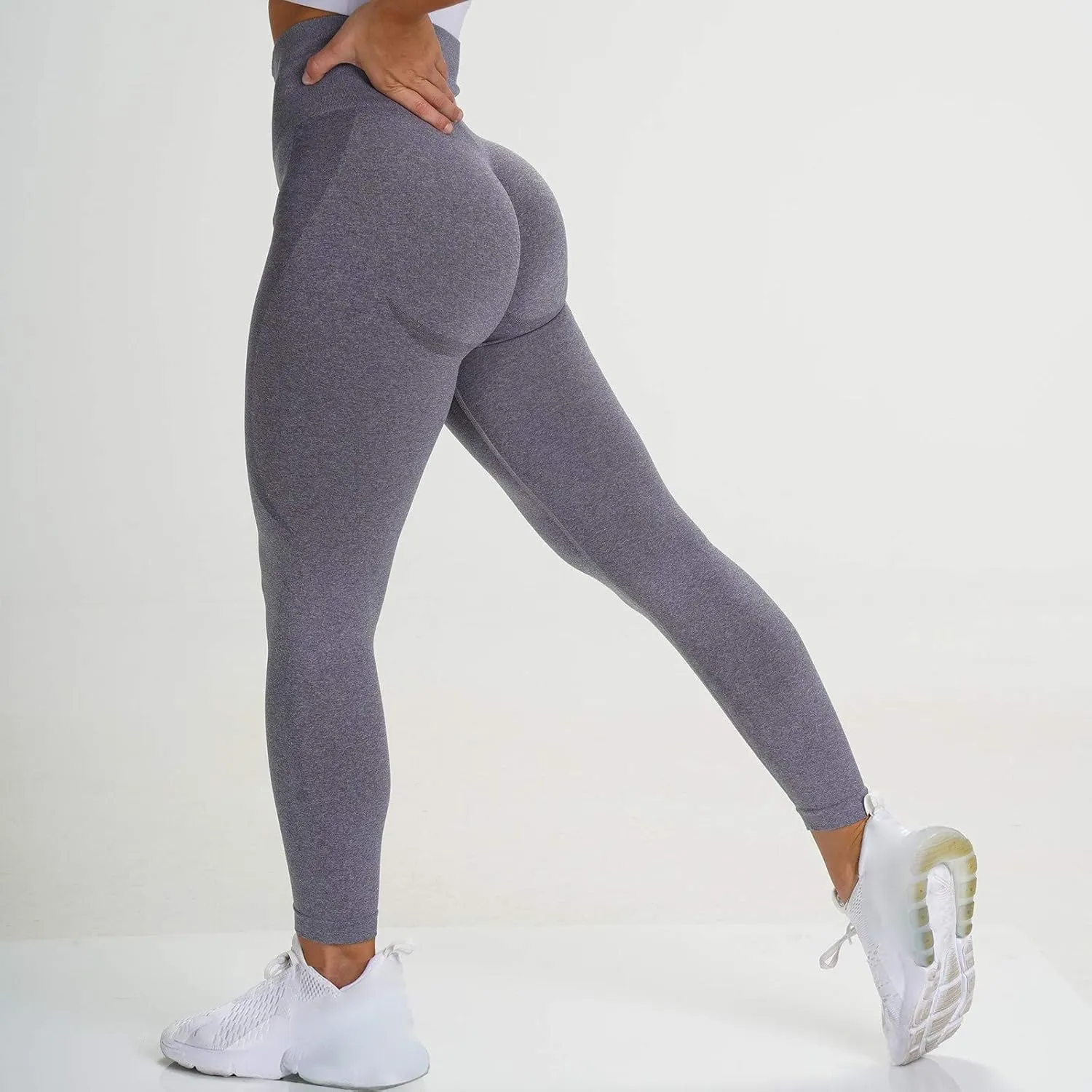Running Leggings for Women Butt Lift Seamless High Waist Stretchy Tummy Control Sports Yoga Leggings Summer Sportwear