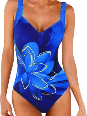 Rvidbe Women's Competitive Athletic 1 Piece Swimsuit Racerback Training Swimwear Bathing Suits Swimsuit Women