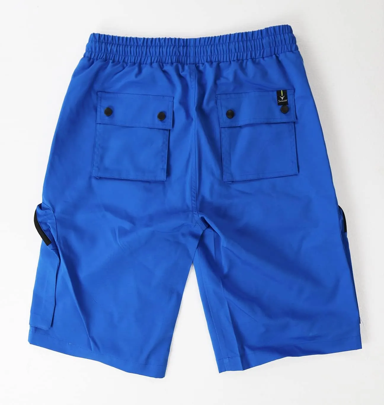 SCREENSHOT Mens Premium Multifunctional Utility Nylon Cargo Shorts - Crisp Shell Fabric 3D Pockets Hiking Tapered Bottoms