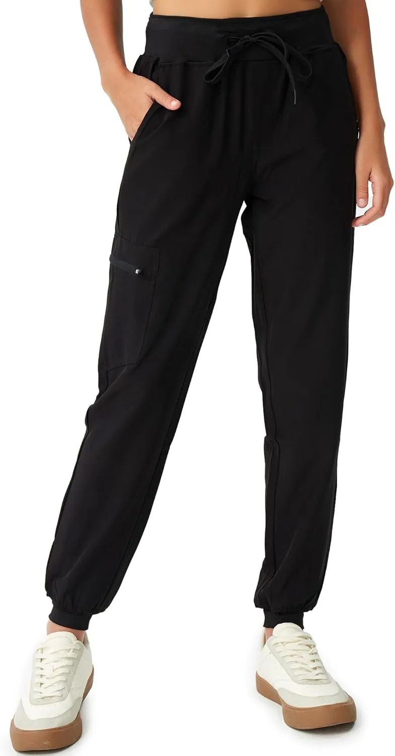 Scrubs for Women, Stretchy Yoga Pants with 5 Pockets, Cargo Jogger Scrub Pants for Women