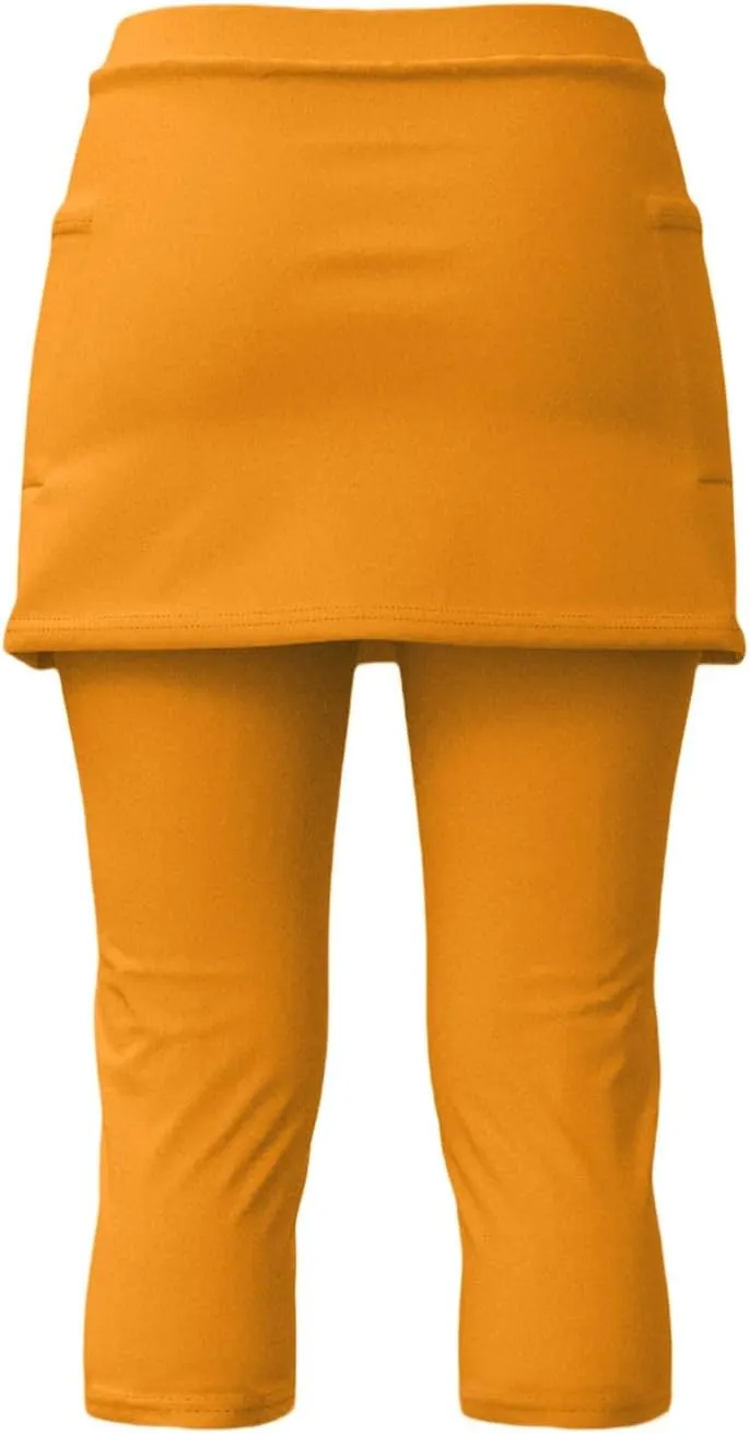 Skirted Leggings for Women 2025 Summer Stretchy Soft Skorts Capris Gym Tennis Golf Yoga Workout Legging with Skirts