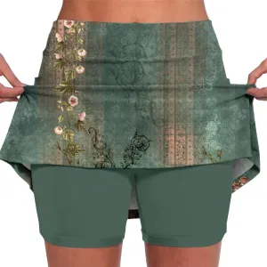 Skorts for Woman Tennis Skirt High Waisted Workout Golf Skorts with Shorts Underneath Quick Dry Gym Athletic Running Skirts