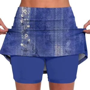 Skorts for Woman Tennis Skirt High Waisted Workout Golf Skorts with Shorts Underneath Quick Dry Gym Athletic Running Skirts