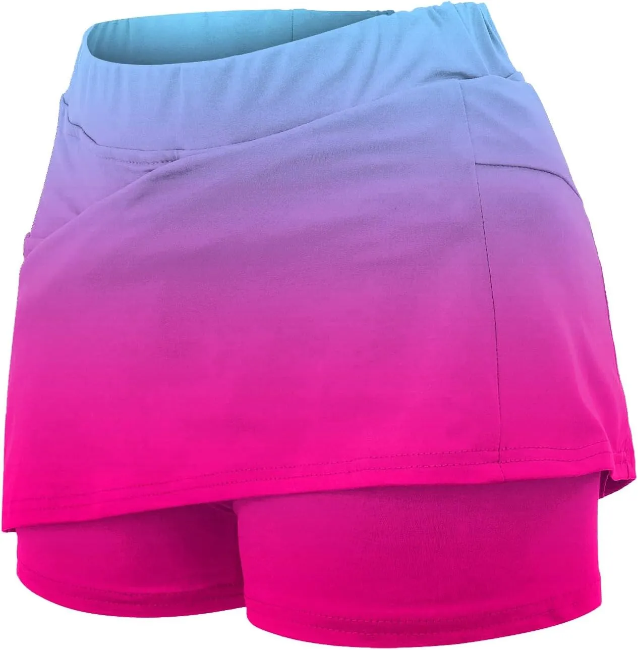 Skorts for Woman Tennis Skirt High Waisted Workout Golf Skorts with Shorts Underneath Quick Dry Gym Athletic Running Skirts