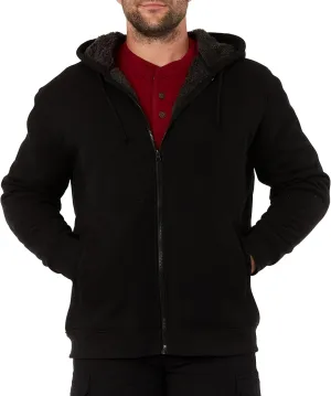 Smith's Workwear Men's Sherpa-Bonded Thermal Knit Hooded Jacket