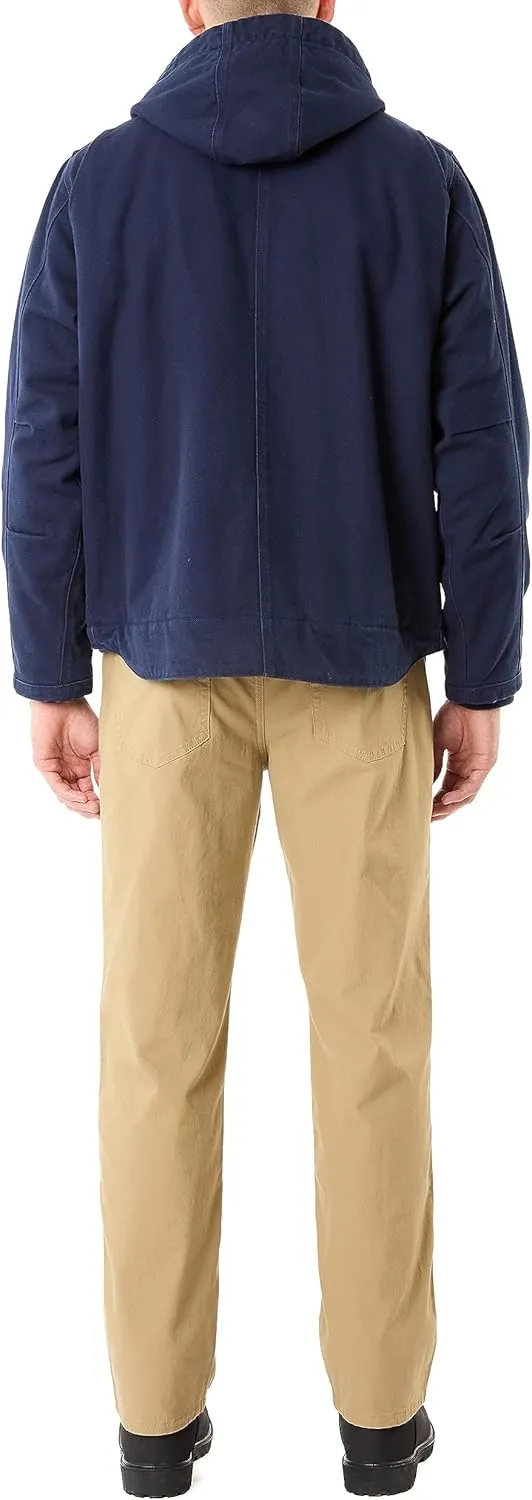 Smith's Workwear Men's Sherpa-Lined Duck Canvas Hooded Work Jacket