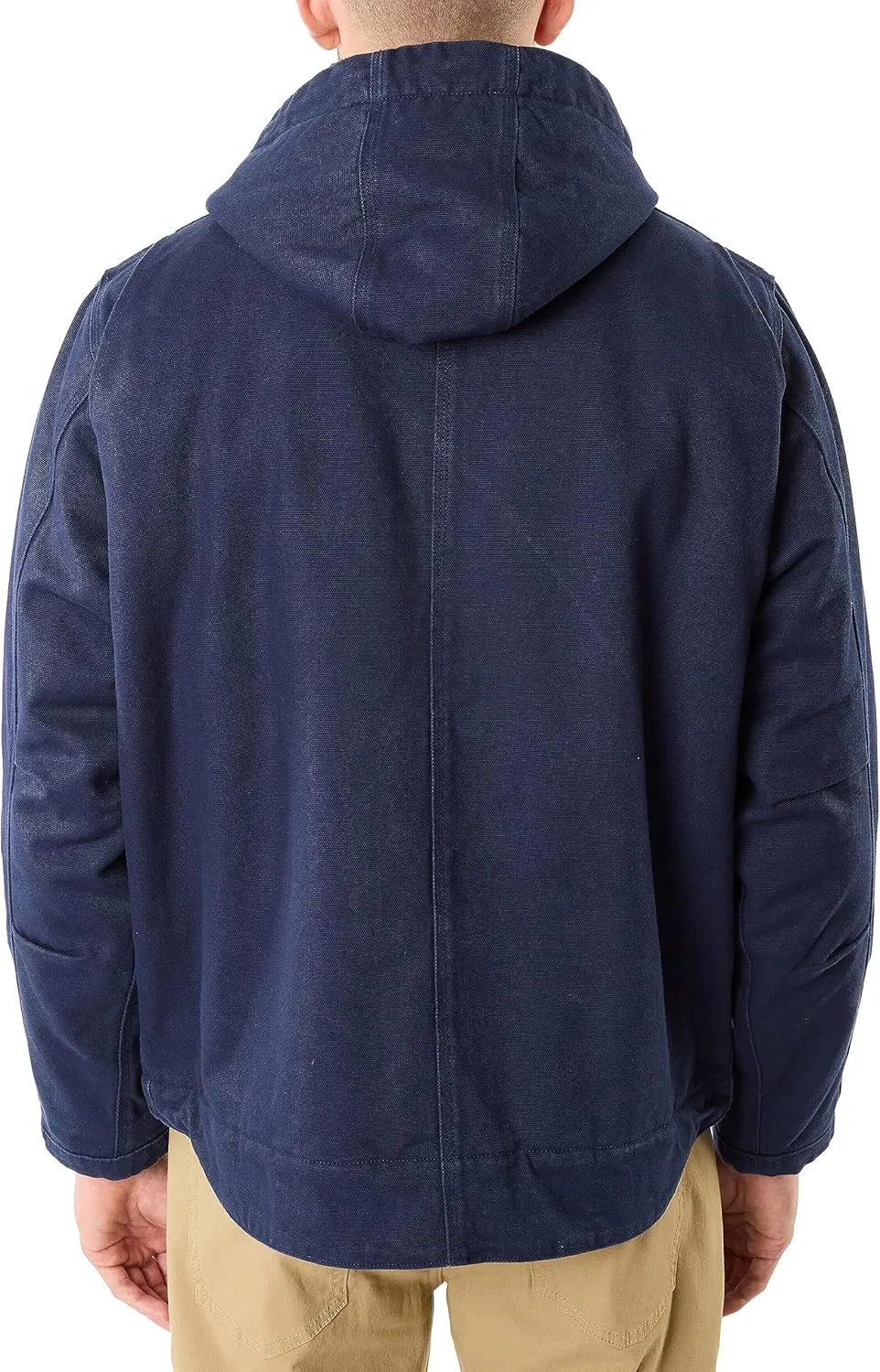 Smith's Workwear Men's Sherpa-Lined Duck Canvas Hooded Work Jacket