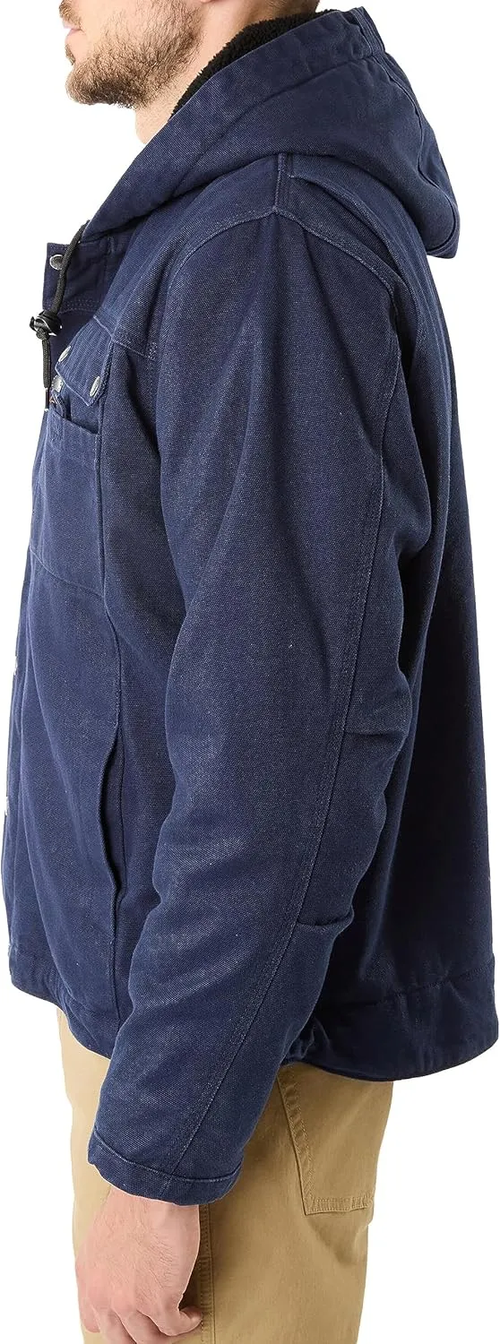 Smith's Workwear Men's Sherpa-Lined Duck Canvas Hooded Work Jacket