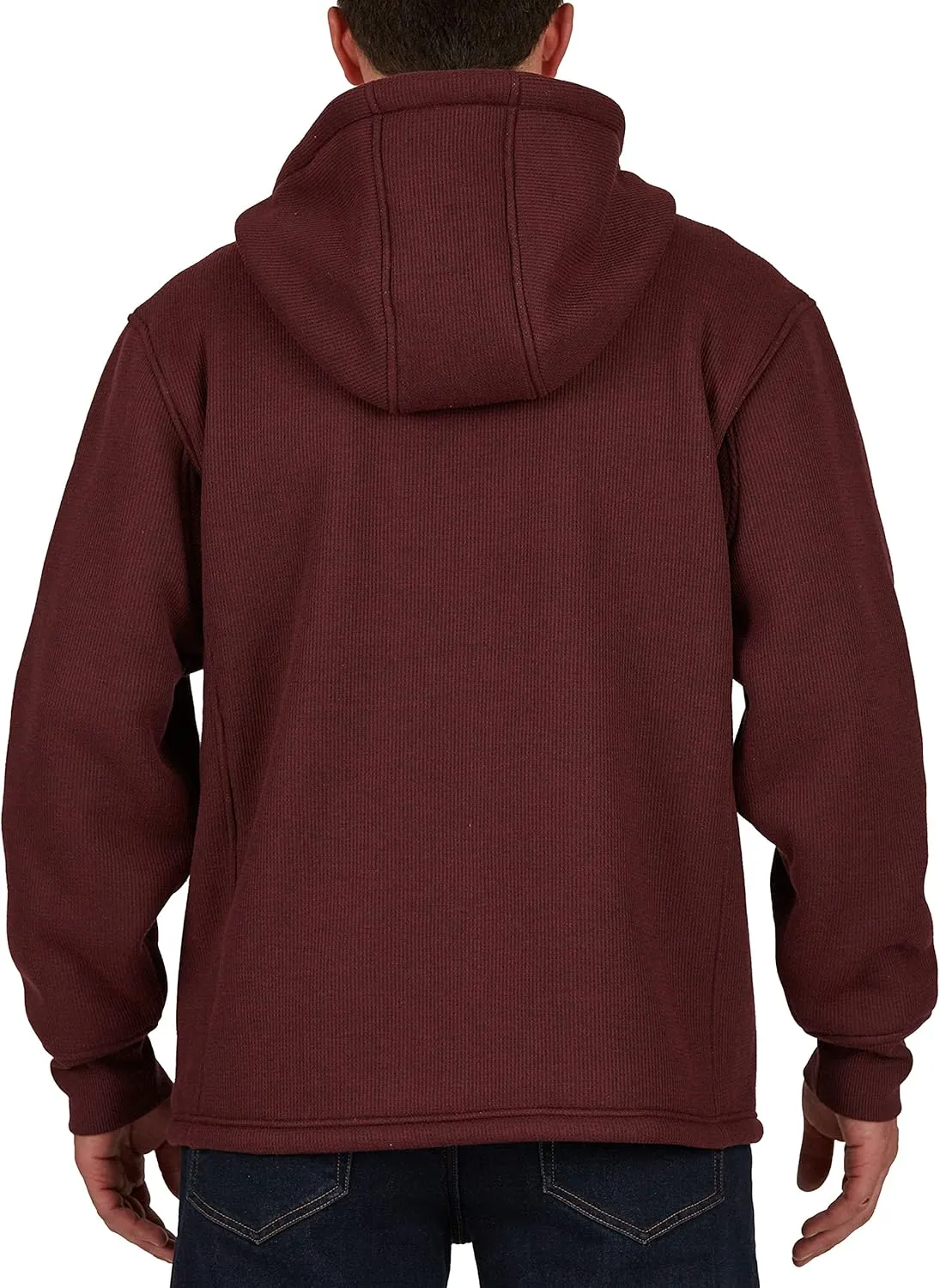 Smith's Workwear Men's Sherpa Lined Hooded Thermal Shirt Jacket