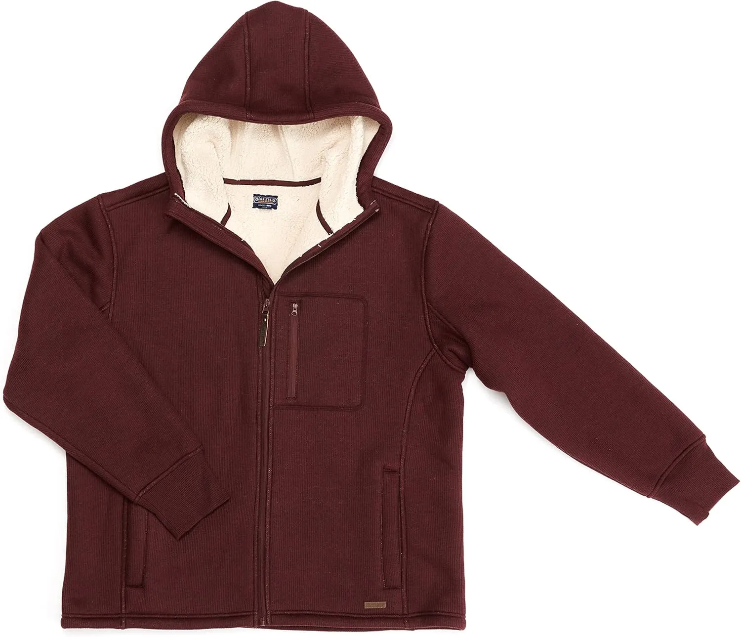 Smith's Workwear Men's Sherpa Lined Hooded Thermal Shirt Jacket
