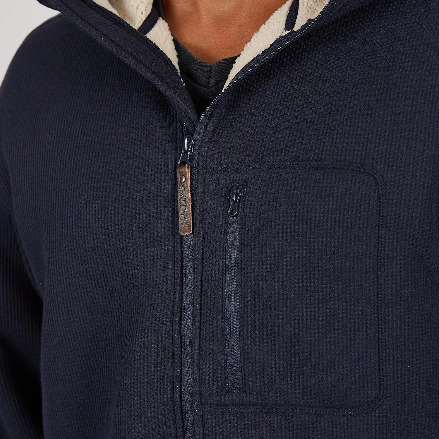 Smith's Workwear Men's Sherpa Lined Hooded Thermal Shirt Jacket