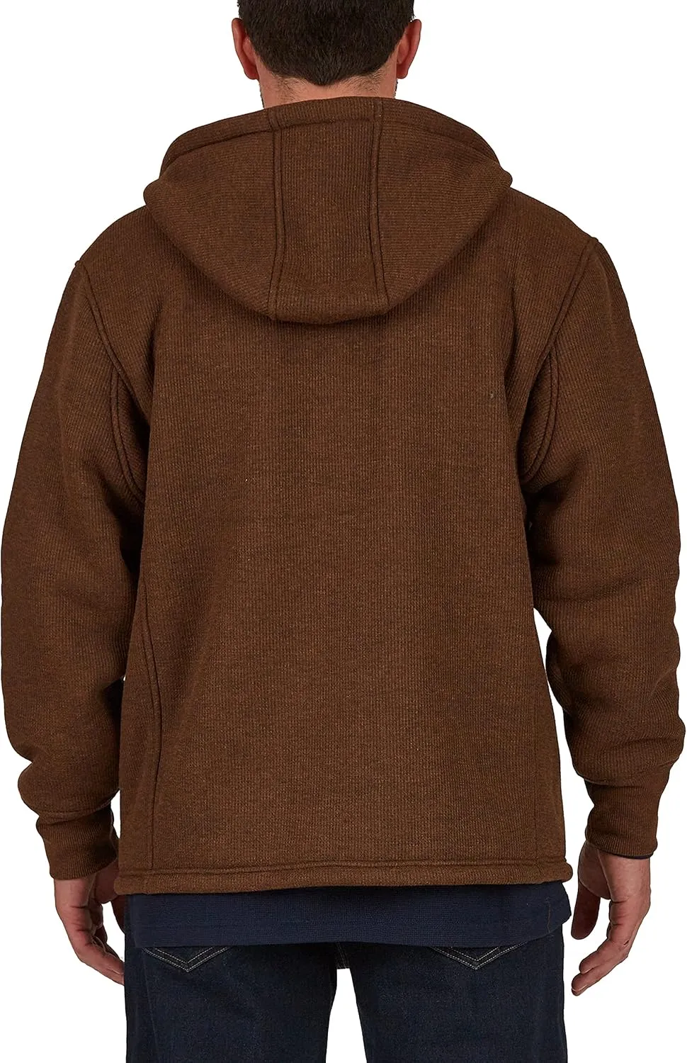 Smith's Workwear Men's Sherpa Lined Hooded Thermal Shirt Jacket