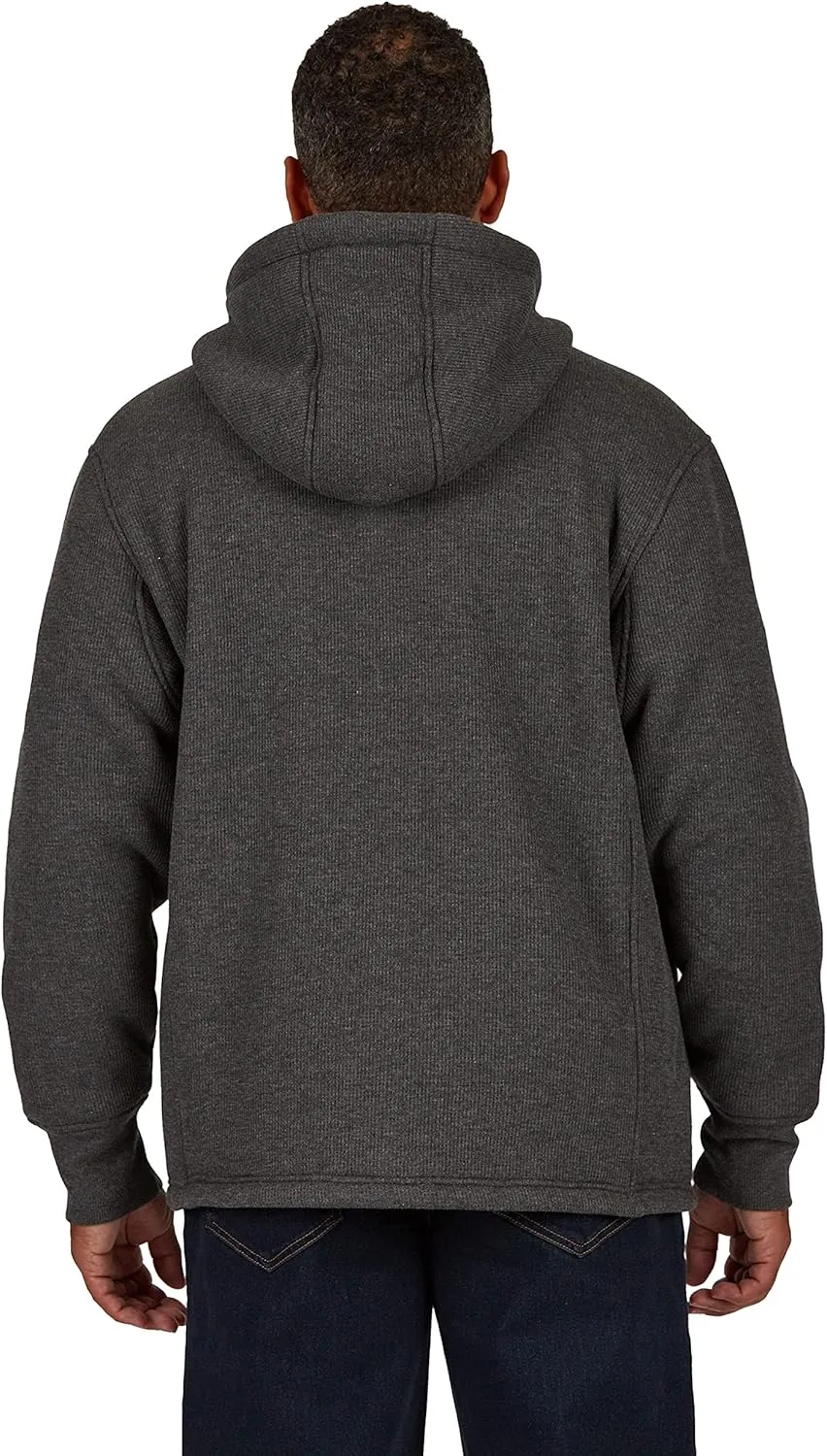 Smith's Workwear Men's Sherpa Lined Hooded Thermal Shirt Jacket