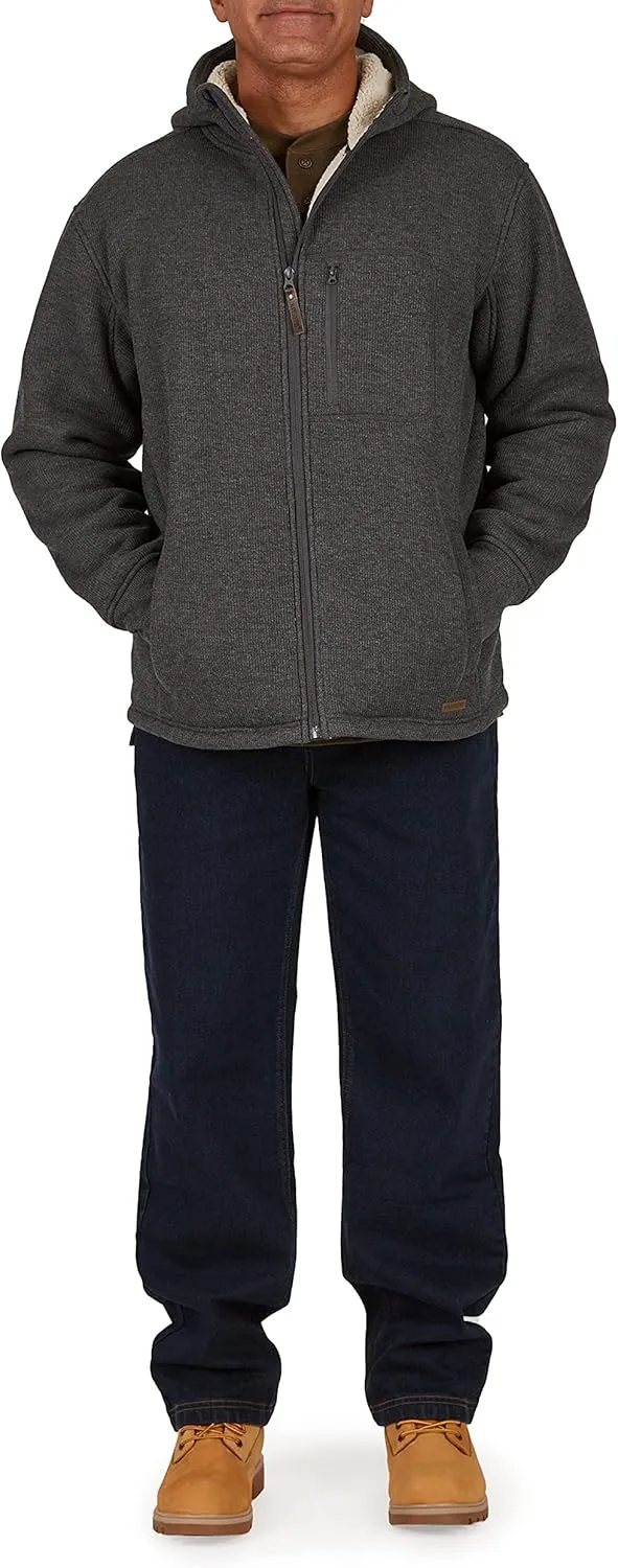 Smith's Workwear Men's Sherpa Lined Hooded Thermal Shirt Jacket