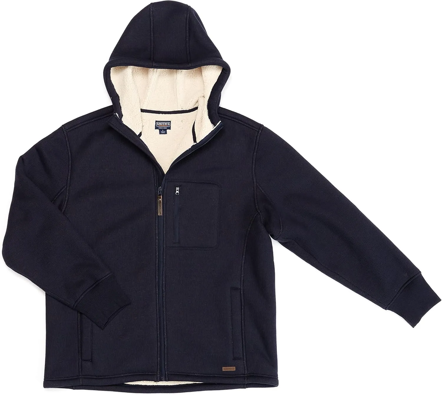Smith's Workwear Men's Sherpa Lined Hooded Thermal Shirt Jacket