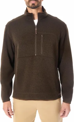 Smith's Workwear Men's Sweater Fleece Quarter Zip Pullover