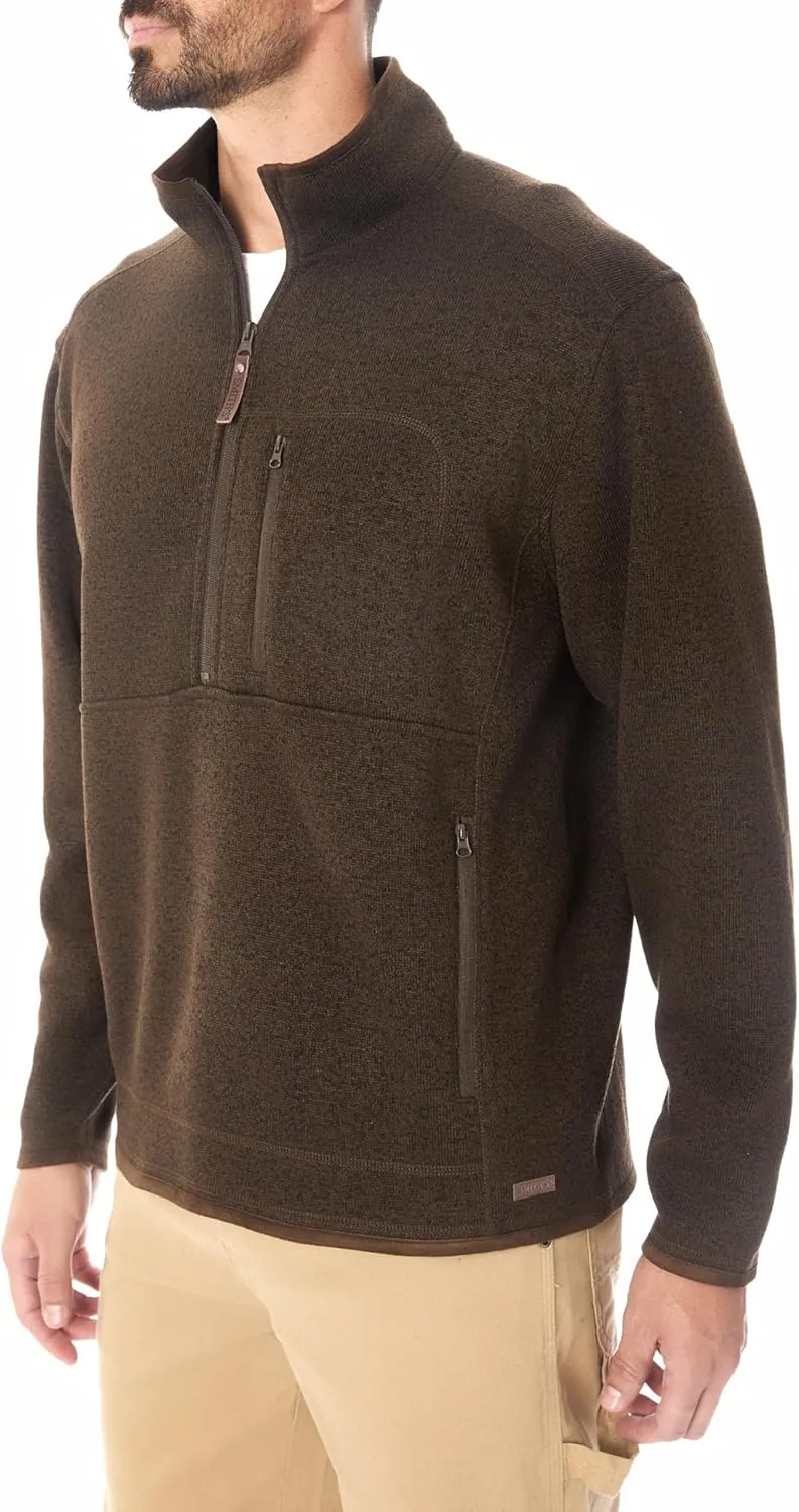 Smith's Workwear Men's Sweater Fleece Quarter Zip Pullover
